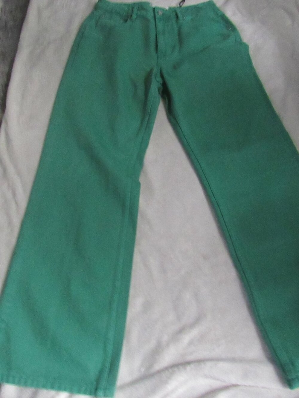 English Factory Kelly Green Jeans Size Large NWT